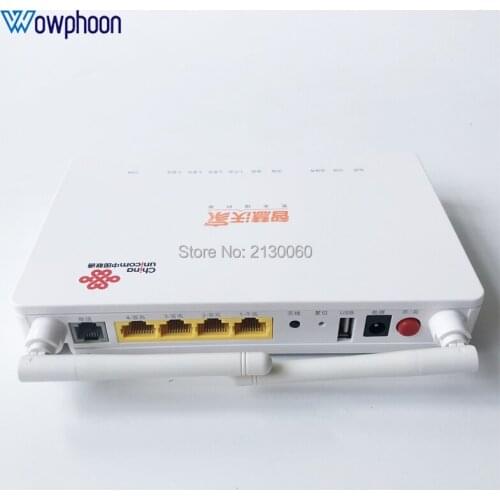 2019 New Model ZTE GPON ONU F677, 2.4G Wifi+3FE+1GE+1Voice+1USB with China unicom Logo, same function as ZTE F623 F660 F663N ont