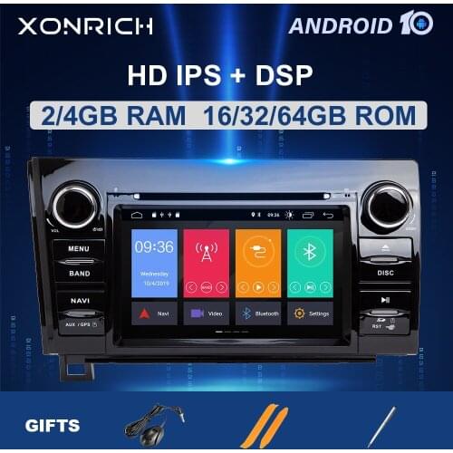 IPS 2 Din Android 10 Car DVD Multimedia Player For Toyota Tundra Sequoia 2007 2008 2009 2010 20112012 2013 Stereo radio DSP 64G