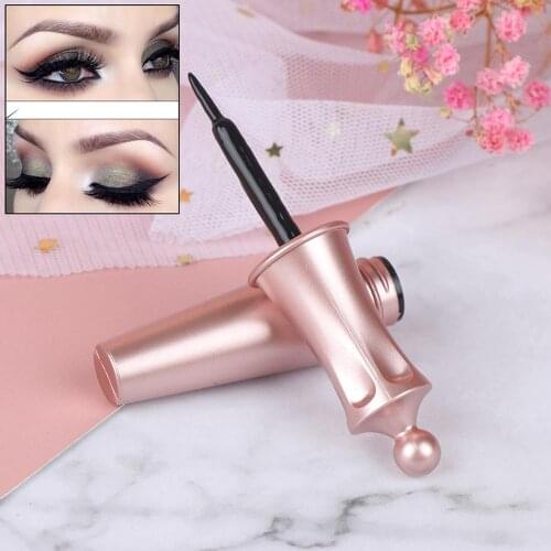 Black Magnetic Eyeliner Eyelashes Set Natural Thick Handmade No Glue Prevent Allergy Magnetic Fake Eyelashes