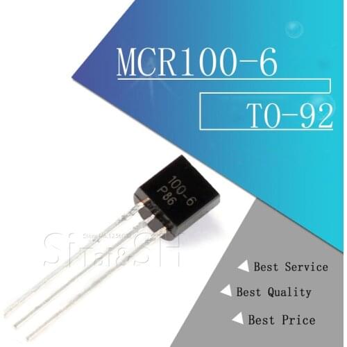 100PCS MCR100-6 SCR TO-92 electronic components