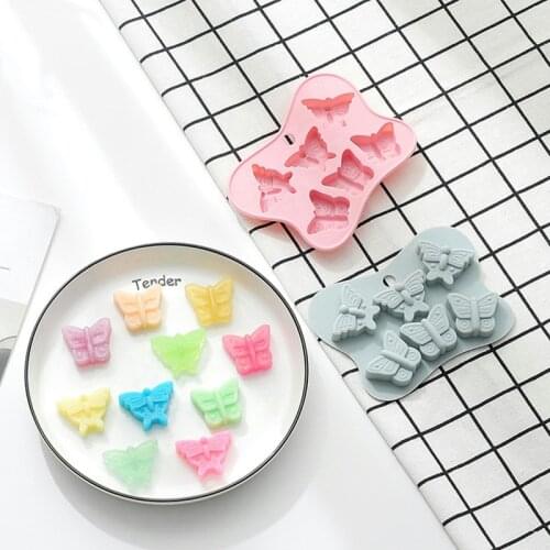 Butterfly shape silicone cake mold DIY chocolate pudding candy Moulds ice cube tray kitchen baking tools
