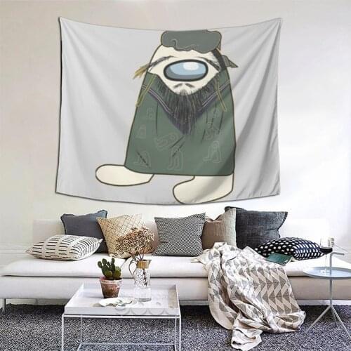 Amogus Tapestry Funny sus Tapestry Wall Bedspread Bohemian Hanging Blankets For Living Room