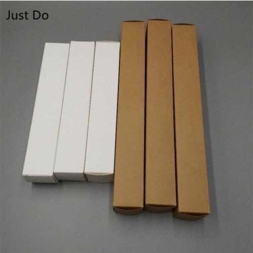 4X4X30cm long blank Kraft paper box Paperboard Packaging Box for sample handmade soap party gift valve tubes packing boxes