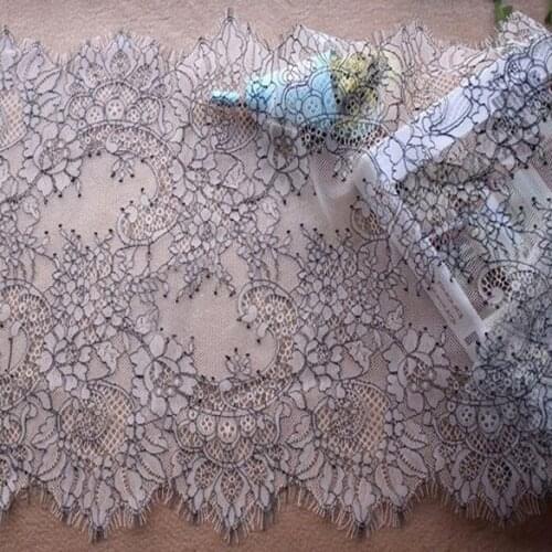 35cm Width DIY Doule Colors Net Lace Trim Clothes Accessories Voile Guipure tulle Flower Mesh Lace Ribbon Sewing Supplies