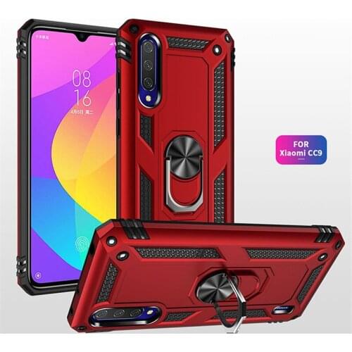 For Xiaomi Mi CC9 CC9e Case Magnet Car Ring Stand Holder Cover for Xiomi Mi CC9 Pro CC9e CC 9 E Funda Coque Capa