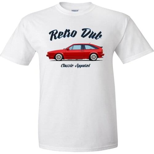 Fashion Summer Mens Print Tees German Classic Car Fans Scirocco Mk2 T-Shirt. Retro Dub , Classic Car, German. Modified.T-Shirt