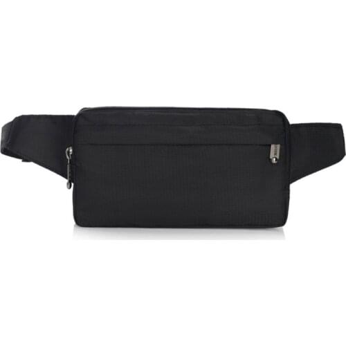 Men Nylon Belt Bum Waist Phone Pouch Fanny Pack Crossbody Shoulder Sport Zip Bag 28GD