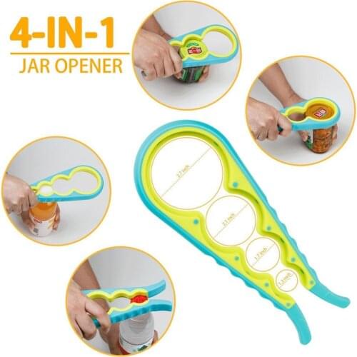 2 Pcs/set Lid Jar Opener Screw Cap Jar Bottle Opener Can Opener Manual Non-slip Twist Cap Bottle Launcher Opener Kitchen Gadget