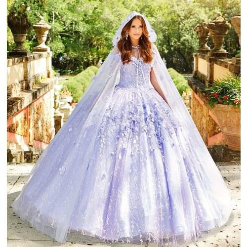 Puffy Quinceanera Dresses Ball Gown Off The Shoulder Tulle Appliques Beaded Cheap Sweet 16 Dresses