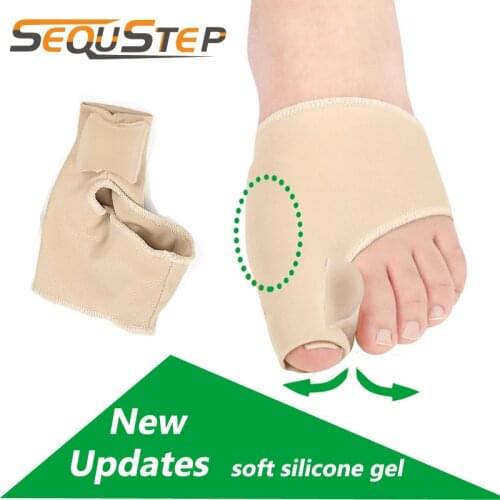 Sequstep Lycra Bunion Protector Silicone Gel Toe Separator Hallux Valgus Correction Foot Care Big Toe Sleeve Splint Stretcher