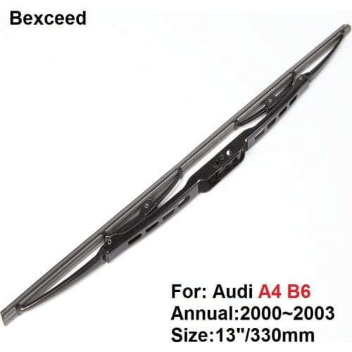 For Audi A4 B6 (Only Blade)Bexceed of Car Winshield Windscreen Rear Wiper Blade 1 pc -13"/330mm 2000 2001 2002 2003