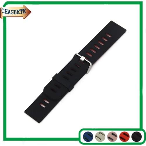 Silicone Rubber Watch Band for Fossil Watchband 22mm Men Women Quick Release Resin Strap Belt Wrist Loop Bracelet Black Blue Red