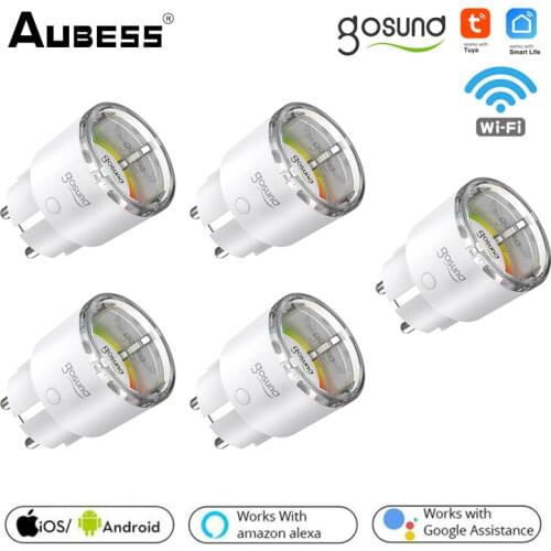 Tuya WiFi 15A Smart Plug Electrical Sockets EU Power Monitor Timing Function Smart Life APP Control Work With Alexa Google Home