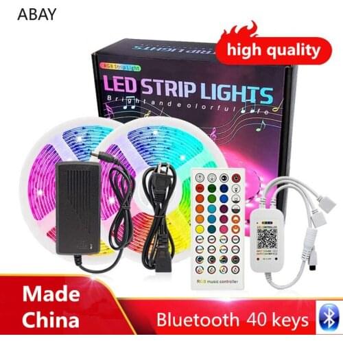 Led strip 12v led light RGB 5050 SMD christmas lights Epoxy waterproof APP Bluetooth music 24-key controller 5M 10M 15M 20M Set