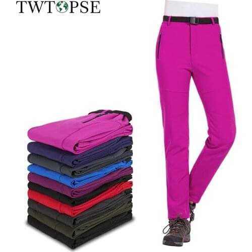 TWTOPSE Women Winter Cycling Pants Sport Waterproof Windproof MTB Road Bike Bicycle Trousers Hiking Camping Skiing Pants 2019