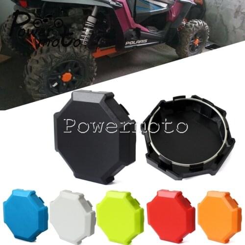 5 Color 2x Front Rear Wheel Tire Rim Hub Cap Cover Protector for Polaris Sportsman RZR 900 1000 XP Turbo Wheel Center Plug Guard
