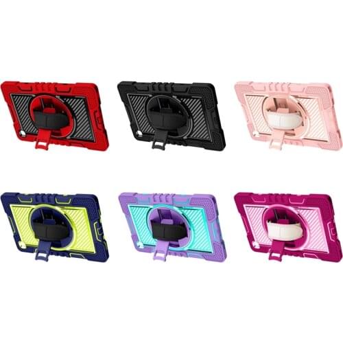 For Samsung Tab A7 T500/T505 10.4 Inch Protective Cover with 360°Rotating Bracket Protective Cover