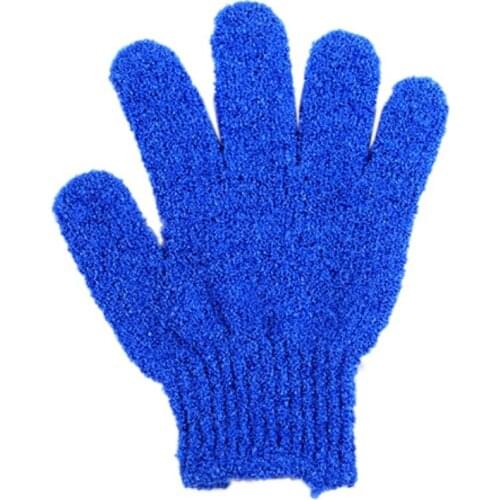 Durable Peeling Exfoliating Mitt Glove 1 Pair 5 Finger Bath Gloves Bath Shower Scrubs Away Dead Skin Cells Supplies