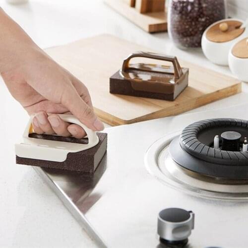 1PCS Emery Sponge Nano Melamine Pot Brush for Removing Rust Kitchen Tool Sponge Cleaning Brush Descaling Rub Pot