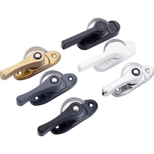 1pcs Plastic Steel Universal Window Lock Home Child Security Door Window Hasp Latch For balcony bathroom Hardware Accessories