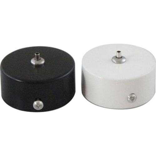 10pcs DIA60/80mm Round Straight Side Ceiling Plate With Wire Rope Holder, Used For Hoisting Various LED Lights