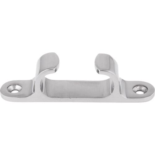 2 Pieces Stainless Steel Line Straight Fairlead Bow Chock Boat Cleat Sailing