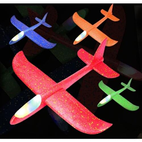 48cm Big Hand Throw Airplane Flying Foam Glider Plane Inertia Aircraft Toy Hand Launch Mini Airplane Outdoor Toys for Children