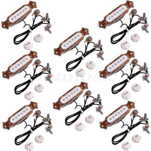 8x Perfect Guitar Pickups For Jazz Electric Acoustic Guitar Pickups Pre-wired