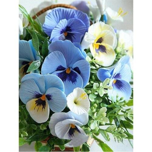 Diamond Painting Sale Flowers Rhinestones Pictures Diamonds Cross Stitch Diamond Embroider Full Square Decoration