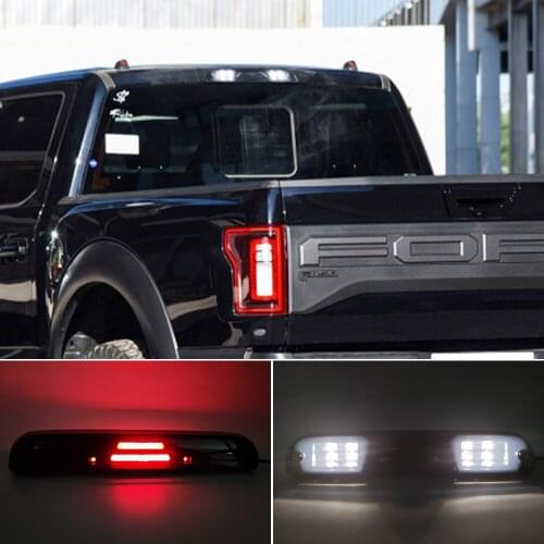 Car Smoke Lamps For Ford Ranger 1993 - 2011 F-250 F-350 F-450 Mazda B2300 B2500 1995 - 2003 Rear LED Third High Brake Stop Light