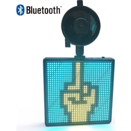 5000mAh Lithium Battery P4 Car LED Sign 12V RGB APP Bluetooth Compatible GIF Programmable Bulletin Store OPEN LED Display Board