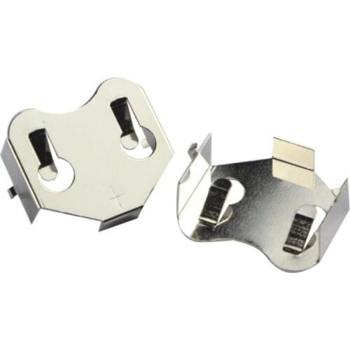 50pcs/lot THM Precision Stamping Good Soldering Quality CR2032 Battery Holder, CR2032 Battery Retainer