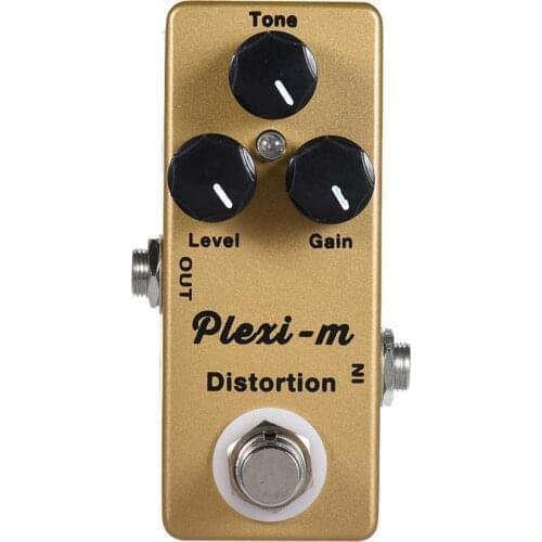 Guitar Pedal Plexi-m Electric Guitar Distortion Effect Pedal Full Metal Shell True Bypass Guitar Accessories Pedal Guitarra