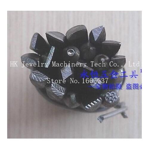 Bracelet metal flower punch stamping set, good hardness and tenacity, number stamping punch