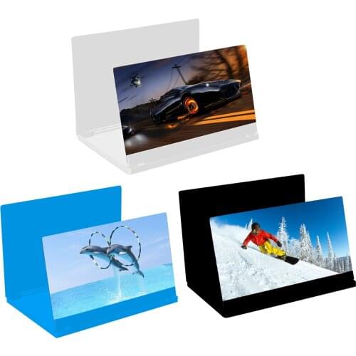 Mobile Phone Screen Magnifier HD 3D Video Screen Amplifier Stand Bracket With Movie Game Magnifier Folding Phone Desk Holder