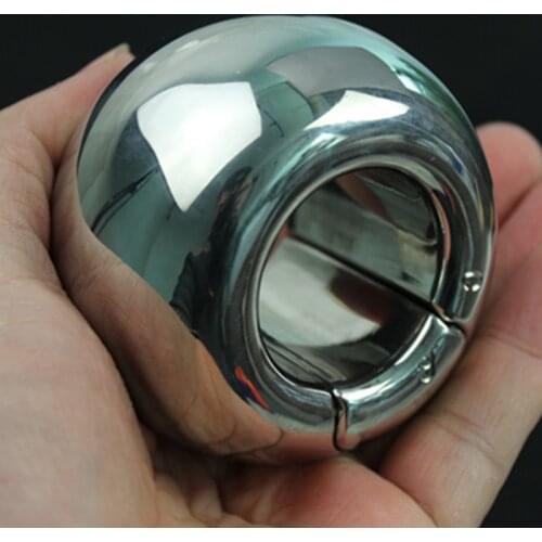 Ball Stretcher 450-2000g Stainless Steel Scrotum Pendant Restraint Mens Penis Bondage Scrotum Lock Traning Ring for Men BB2-44