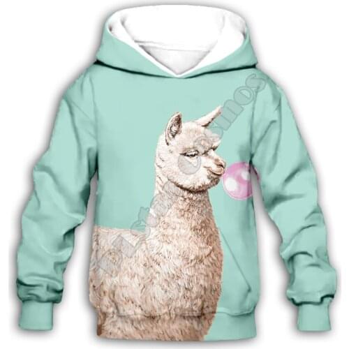Alpaca 3d printed Hoodies family suit tshirt zipper Pullover Kids Suit Funny Sweatshirt Tracksuit/Pant Shorts 13