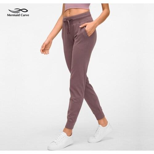 Mermaid Curve Cozy cool Jogger Trousers Running Pants Drawcord In The Waistband Yoga Pants High waist Loose Fitness Pants Women