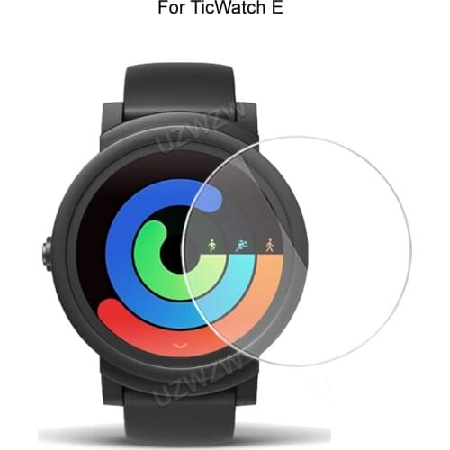 For TicWatch E Smart Watch 2.5D Tempered Glass Screen Protector Protective Film Anti Scratch HD Clear