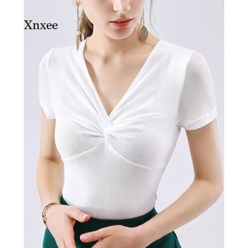 Sexy Ol V-Neck Shirt New Spring Summer Fall Womens Gothic Sexy Lace Tops Harajuku Plus Size Shirt Korean Slim Fashion Clothing