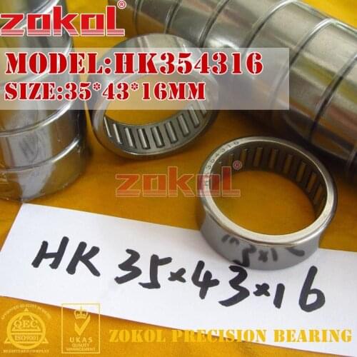 ZOKOL bearing HK354316 Needle Roller Bearing 35*43*16mm
