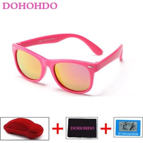 DOHOHDO Kids Sunglasses Boys Girls Baby Infant 2021 Fashion Polarized Sun Glasses UV400 Eyewear Child Shades Gafas Oculos De Sol