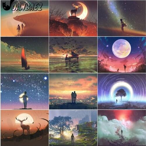 5D Diy Diamond Painting Light Scenery Cross Stitch Movie Scene Masek Explorer Sticker Diamond Embroidery Hand Inlaid Decoration
