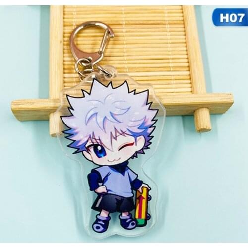 HUNTER x HUNTER Anime Killua Zoldyck Kurapika Key Chains Keychain Cosplay Acrylic Pendant Keyring