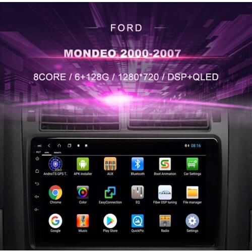 Car DVD For Ford Mondeo (2000-2007) Car Radio Multimedia Video Player Navigation GPS Android 10.0 Double Din