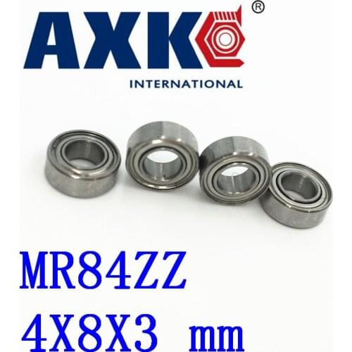 Axk Free Shipping 10 Pcs Mr84zz Abec-5 4x8x3 Mm Deep Groove Ball Bearings Mr84 / L-840 Zz