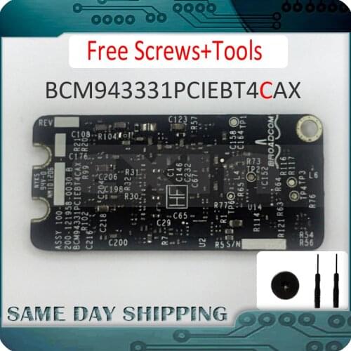 Genuine New BCM94331PCIEBT4CAX 4.0 Card Airport WIFI+BT Bluetooth 4.0 for Apple Macbook A1278 A1286 A1297 802.11N 2011-2012