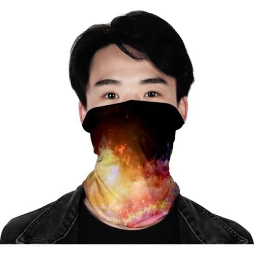 New stars color seamless headscarves for men and women with ice silk sunscreen bib mask multi-functional sports magic headscarve