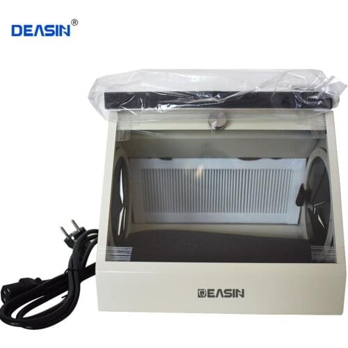 Dental Grinding Polishing Box Lapping Protector Sandblasting Dust-proof Case Dental Sandblaster Dust Collector