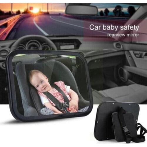 Baby Car Mirror Adjustable Back Seat Rearview Facing Child Mount Rearview Kids Safety Accessories Baby Mirror Headrest Infa L9N2